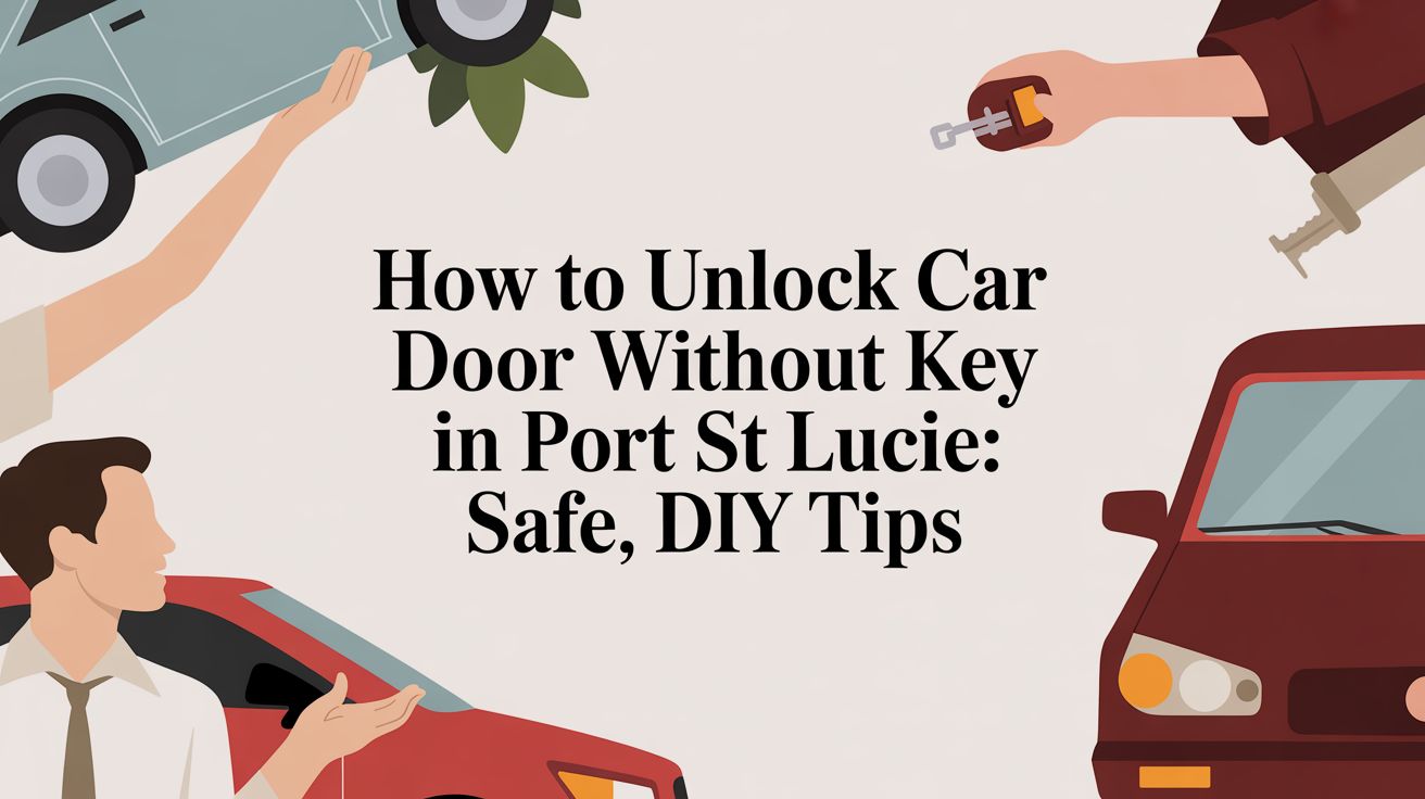How to unlock car door without key in Port St Lucie: Safe, DIY tips